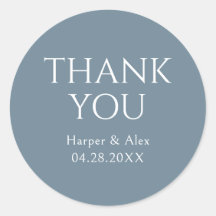 Blue and White Thank You