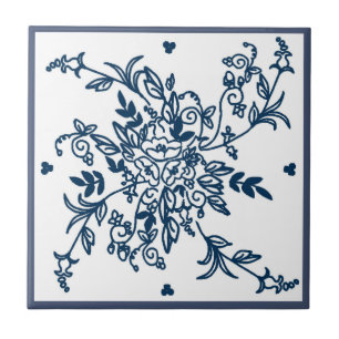 Blue and White Tile
