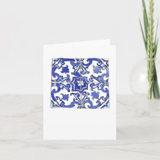 Blue and White Tiles from Portugal Card