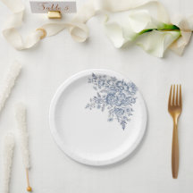 Blue and White Toile De Jouy Cocktail
