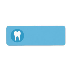 Blue and white tooth logo dentist dental blank