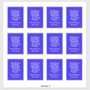Blue and White Vase Bookplates