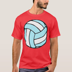 Blue And White Volleyball  T-Shirt