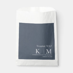 Blue and White-Wedding Thank you- Favour Box Bags