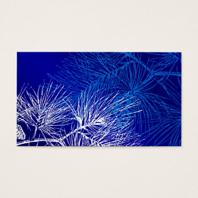 Blue and White Winter Pine (Front)