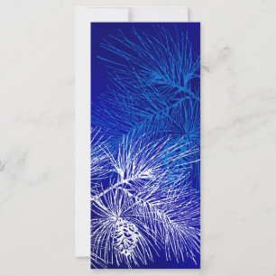 Blue and White Winter Pine