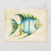 Blue and Yellow Aquarium Fish