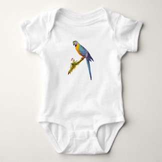 Blue and Yellow Are, Vintage Illustration Baby Bodysuit
