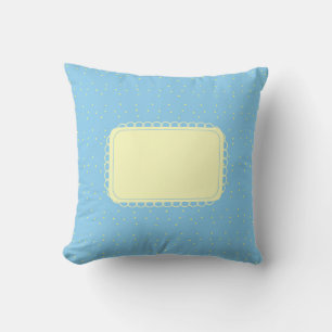 Blue and Yellow Baby Dots Cushion