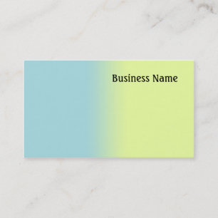Blue and yellow business card
