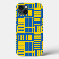 Blue And Yellow Colour Line Design Pattern