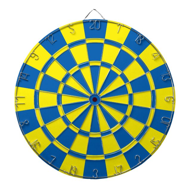 Blue And Yellow Dartboard (Front)