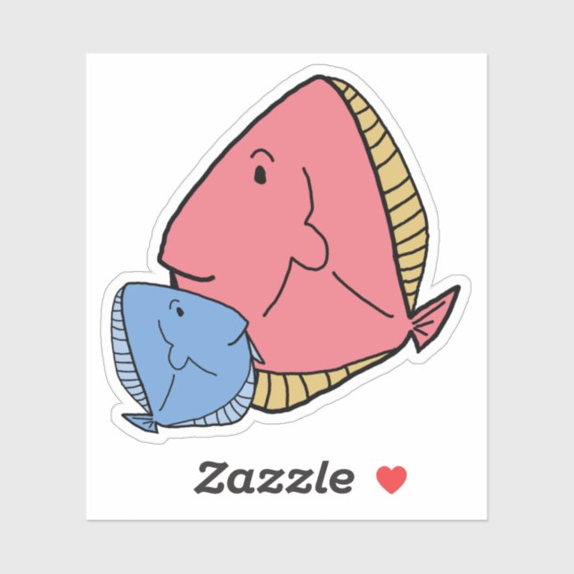 Blue and yellow fish (Sheet)