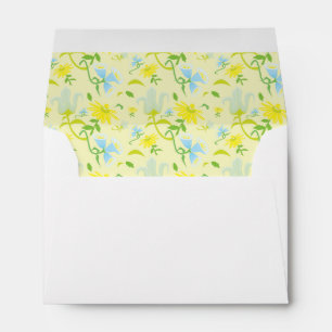 Blue and Yellow Flowers Envelopes