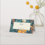 Blue and yellow flowers wedding table number place card<br><div class="desc">Elevate your wedding reception decor with these blue and yellow flowers table number place cards. The elegant and sophisticated design will add a touch of refinement and charm to your special day. These cards are perfect for creating a personalised seating plan and ensuring that your guests find their seat with...</div>