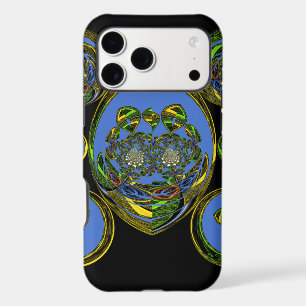 Blue and Yellow Kaleidoscope Art Print