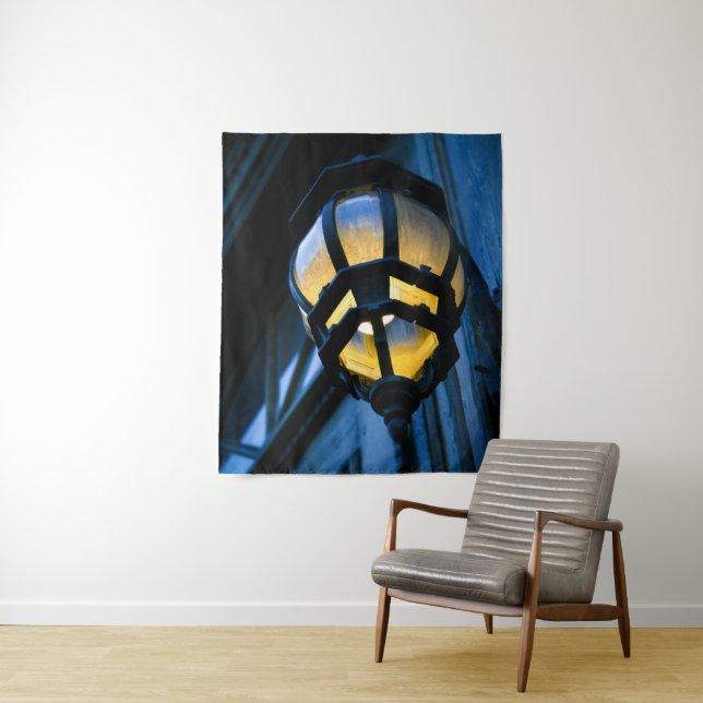 Blue and Yellow Lantern Tapestry (In Situ)