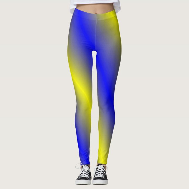 Blue and Yellow Leggings (Front)