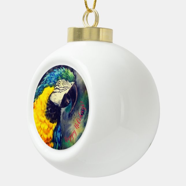 Blue and yellow macaw Ornament (Right)