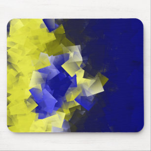 Blue and Yellow Mouse Pad