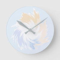 Blue and Yellow Pastel Spinning Shape
