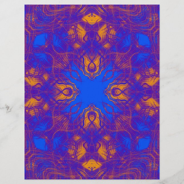 Blue and yellow pattern (Front)