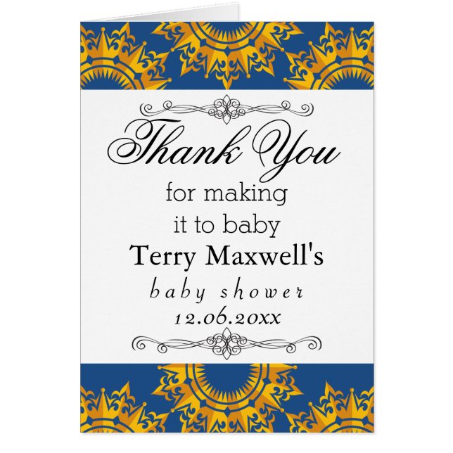 Blue and Yellow Royalty Print (Front)