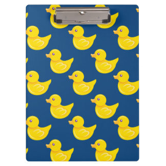 Blue and Yellow Rubber Duck, Ducky Clipboard