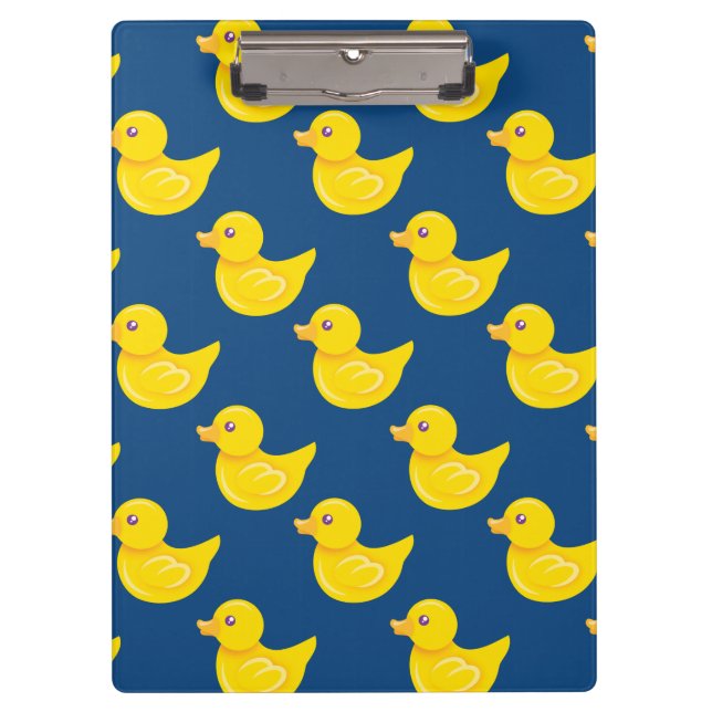 Blue and Yellow Rubber Duck, Ducky Clipboard (Front)