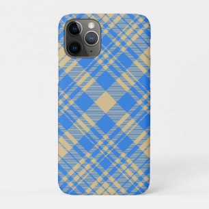Blue and Yellow Scottish Tartan Plaid Case-Mate iPhone Case