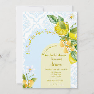 Blue and Yellow She found her Main Squeeze Invitation