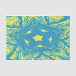 Blue and Yellow Stars tissue paper