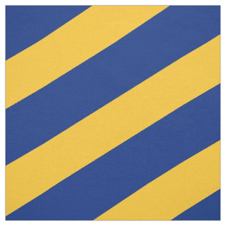 Blue and yellow striped pattern fabric