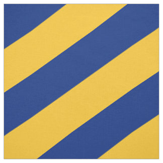 Blue and yellow striped pattern fabric
