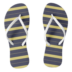 Blue and Yellow Stripes Jandals