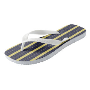Blue and Yellow Stripes Jandals