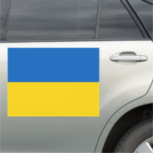 Blue and Yellow Ukraine  Car Magnet