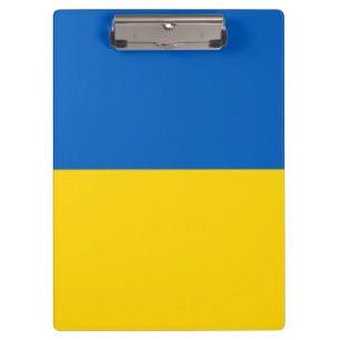 Blue and Yellow Ukraine Clipboard