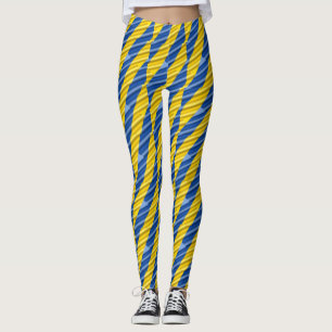 Blue and Yellow Ukraine inspirations peace no war Leggings