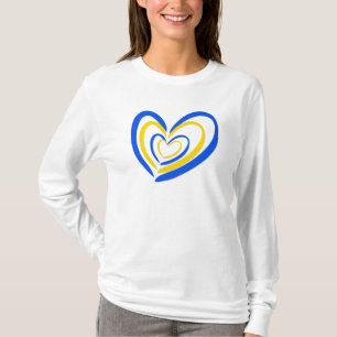 Blue and Yellow Ukraine Inspirations Peace No War T-Shirt