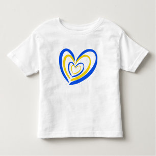 Blue and Yellow Ukraine Inspirations Peace No War Toddler T-Shirt