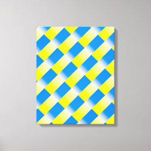 Blue and Yellow Ukraine Inspired peace anti war Canvas Print