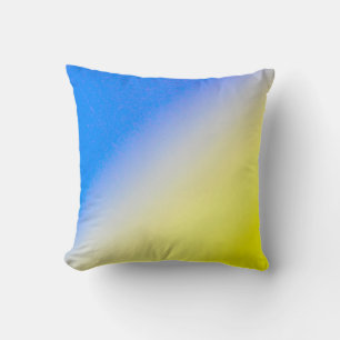 Blue and Yellow Ukraine Inspired peace anti war Cushion