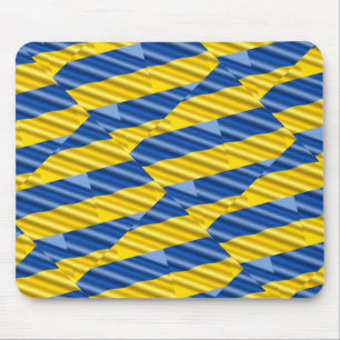 Blue and Yellow Ukraine Inspired peace anti war Mouse Pad