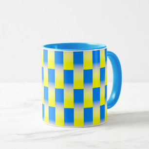 Blue and Yellow Ukraine Inspired peace anti war Mug