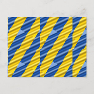 Blue and Yellow Ukraine Inspired peace anti war Postcard