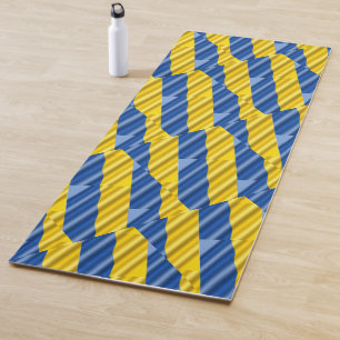 Blue and Yellow Ukraine Inspired peace anti war Yoga Mat