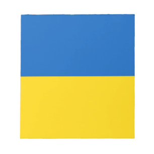 Blue and Yellow Ukraine Notepad