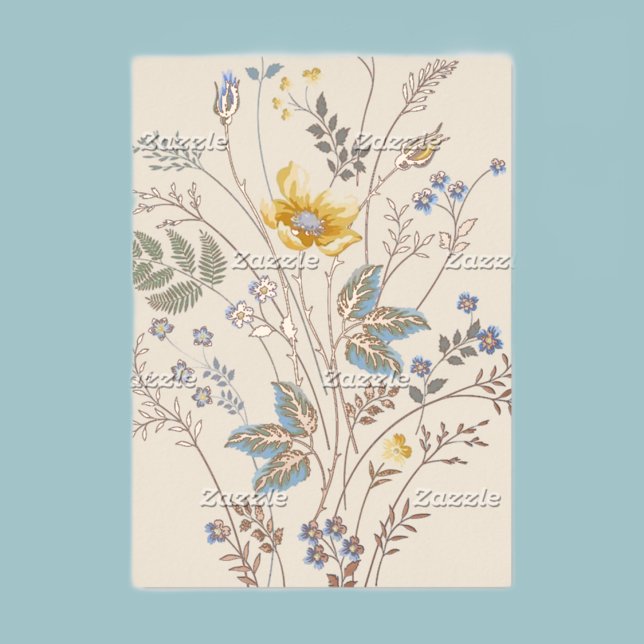 Blue and Yellow wildflowers blank   (Creator Uploaded)