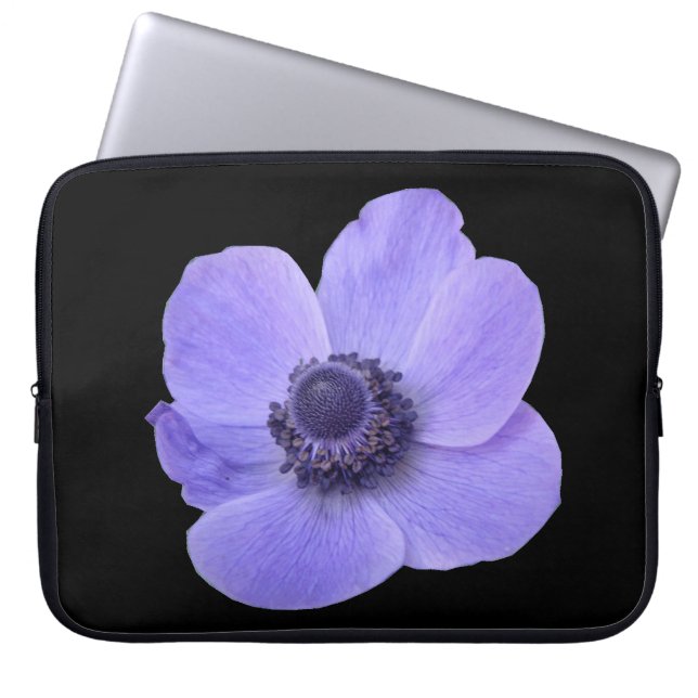 Blue Anemone Laptop Bag (Front)